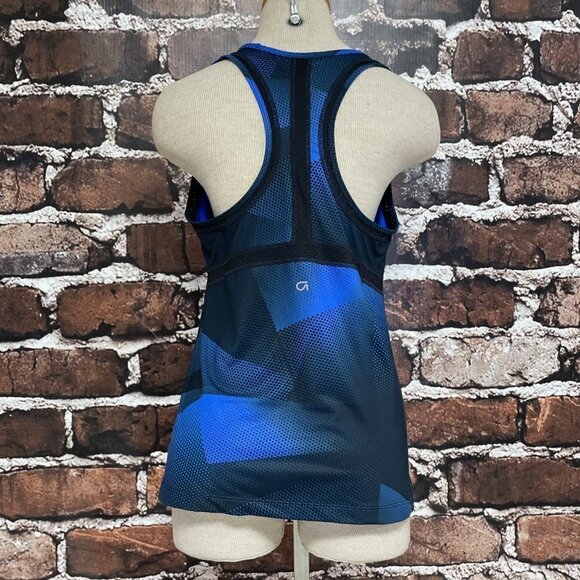 Gap Tank Top Blue Black Workout Yoga Athleisure Small - Picture 5 of 12